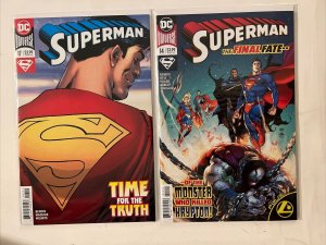 16 SUPERMAN DC COMICS 2018 Bendis Lot #1-4 4-10 11 14 17 17 18 Some Variants