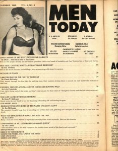 Men Today November 1969- caged women / dog terror cover VG-