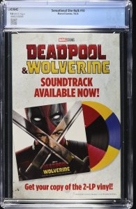 Sensational She-Hulk #10 (10/24) Graded CGC 9.8