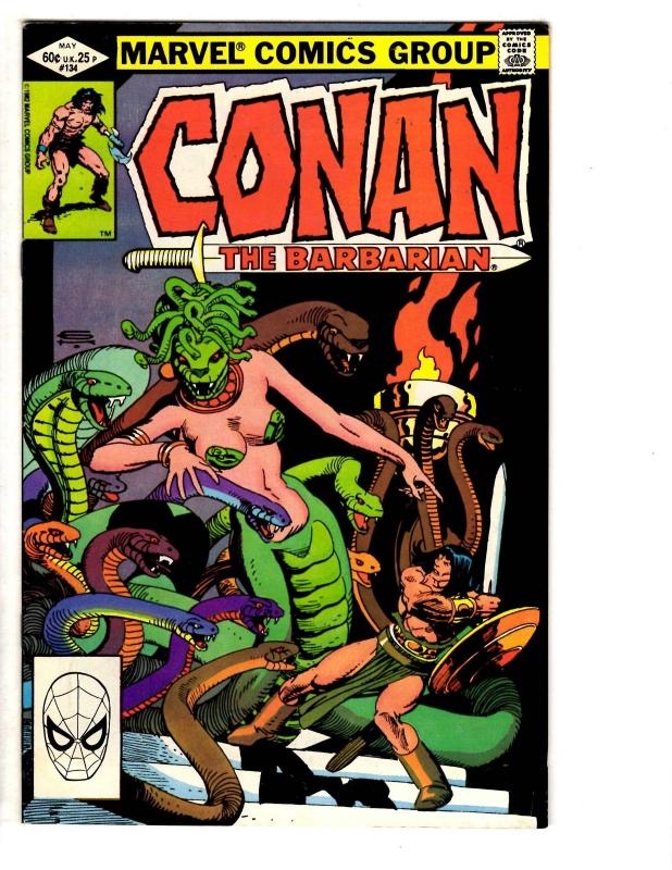 5 Conan the Barbarian Marvel Comic Books # 132 133 134 135 136 John Buscema WT12