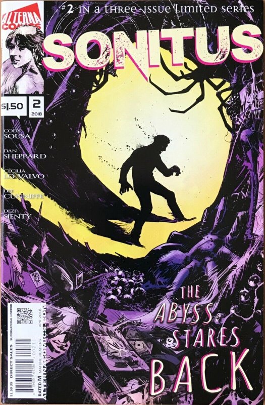 SONITUS Comic Issue 2 — Sci-Fi Horror — 2018 Alterna Comics Newsprint VF+ Cond