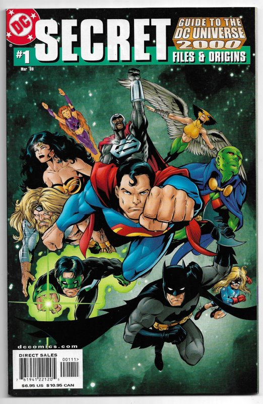 SECRET FILES & ORIGINS GUIDE TO THE DC UNIVERSE 2000  #1  (9.0 VF/NM)  100 pgs!