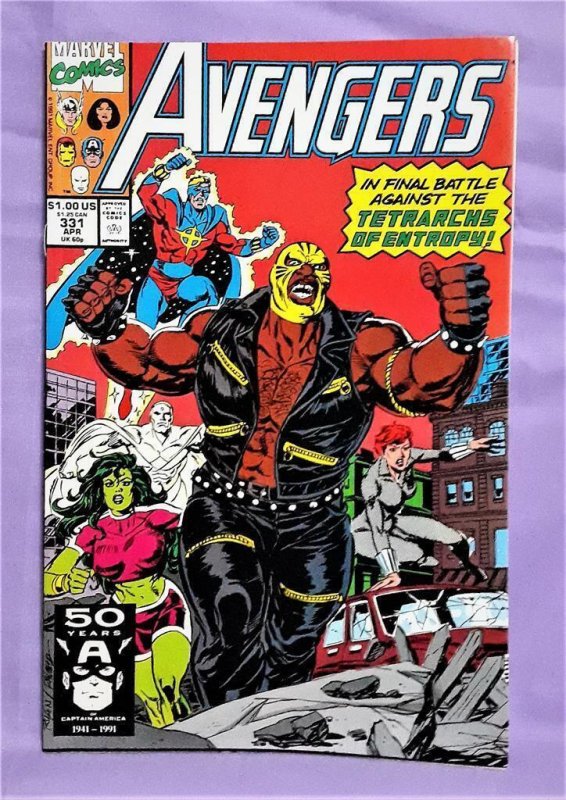 AVENGERS #323 - 332 1st Appearance Origin of RAGE (Marvel 1991)