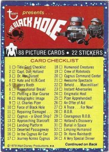 1979 Black Hole Checklist