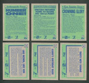 1990 Topps Hockey Set (396) Wayne Gretzky MINT