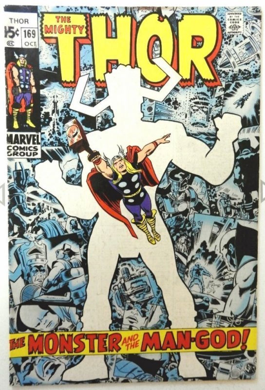 Thor #169 (1969) HOT MCU KEY! 1st GALACTUS ORIGIN! 1st App of GALAN! The Watcher