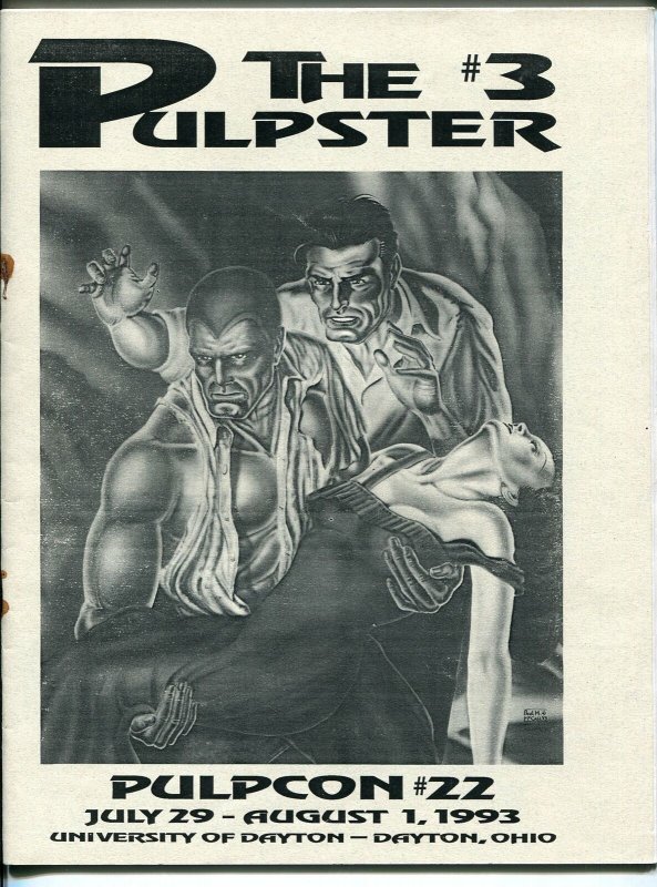 Pulpster #3 1993-program book for Pulpcon #221-loaded with pulp info-VG