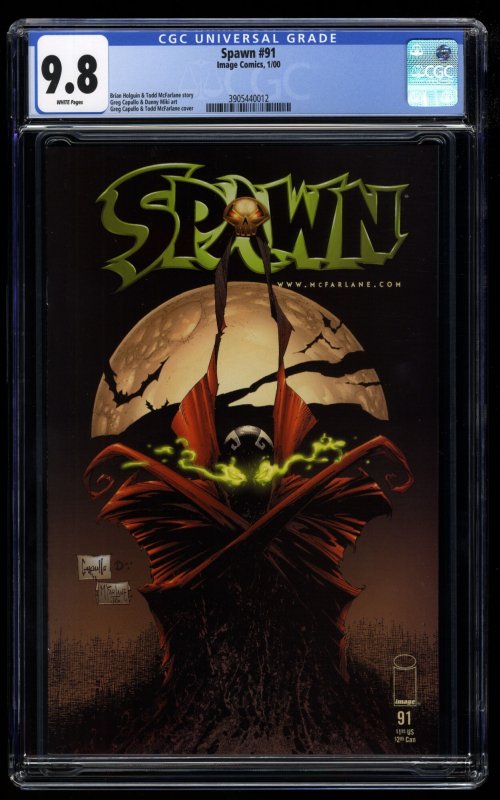 Spawn #91 CGC NM/M 9.8 White Pages