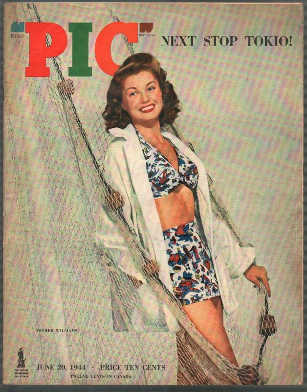 PIC 6/20/1944-Street & Smith-cheesecake-exploits-oversized-Esther Williams-FN 