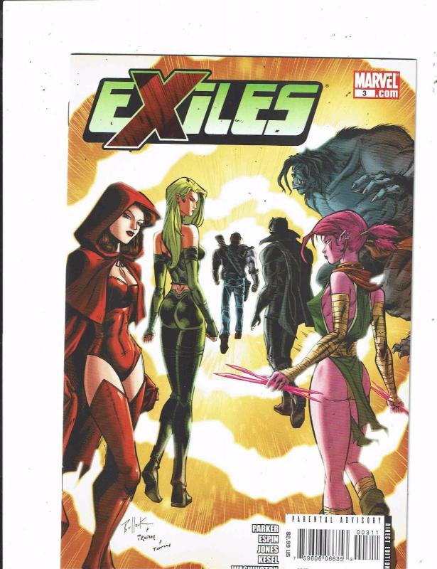 Lot of 4 Exiles Marvel Comic Books #1 2 3 5 BF2