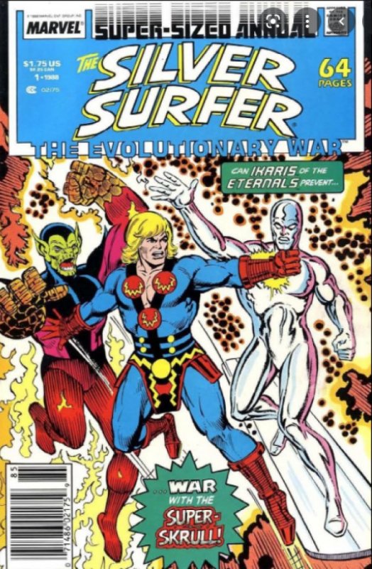 SILVER SURFER ANNUAL #01 (1988) SUPER SIZED ANNUAL | ESAD RIBIC | NEWSSTAND