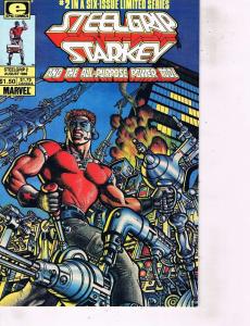 Lot Of 2 Comic Books Marvel Nomad #1 and Epic Steel Grip Starkey #2 MS12