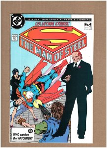 Man of Steel #4 DC Comics 1986 Superman Lex Luthor John Byrne VF+ 8.5