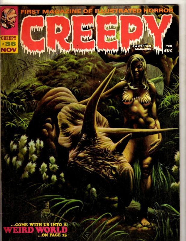 Creepy # 36 VF Warren Magazine Horror Fear Scary Monsters Suspense Dracula NE1