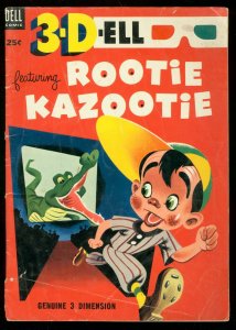 3-DELL #1 1953- DELL COMICS-ROOTIE KAZOOTIE-GATOR COVER VG 