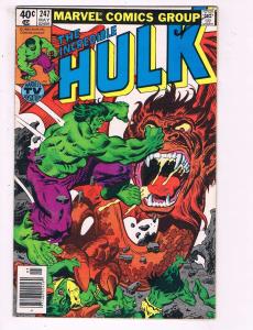 Incredible Hulk # 247 FN Bronze Age Marvel Comic Book Avengers Thor Iron Man JH4
