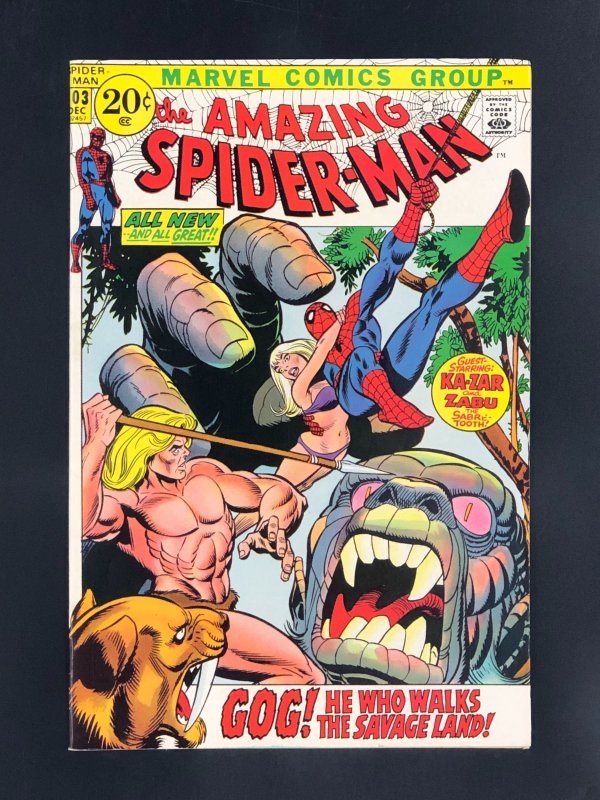 The Amazing Spider-Man #103 (1971) 1st Appearance of Gog, a Savage Land Monster