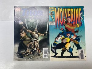 5 MARVEL comic books Thor Wolverine Daredevil Colossus X-Men #172 62 KM21