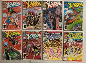 Uncanny X-Men lot #200-250 Marvel 1st Series (average 6.5) 40 diff (1985-'89)