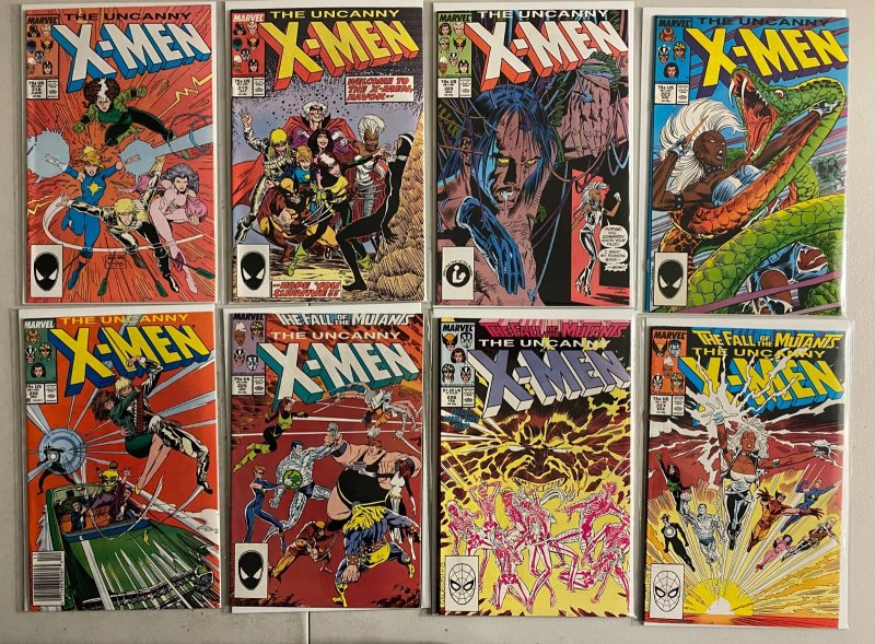 Uncanny X-Men lot #200-250 Marvel 1st Series (average 6.5) 40 diff (1985-'89)