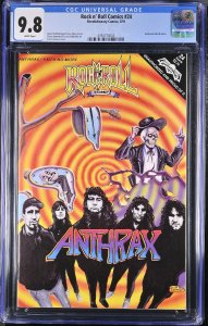 Rock N Roll Comics #24 CGC 9.8 1991-ANTHRAX/FAITH NO MORE-COMIC BOOK 4393770004