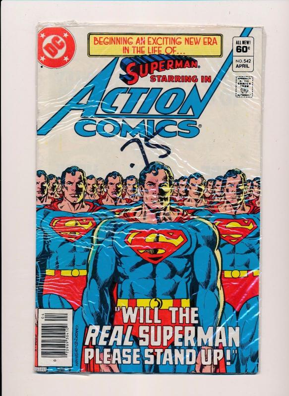 Lot of 6-DC Action Comics #530/535/536/537/542/ SUPERMAN FINE/VERY FINE (SRU150)