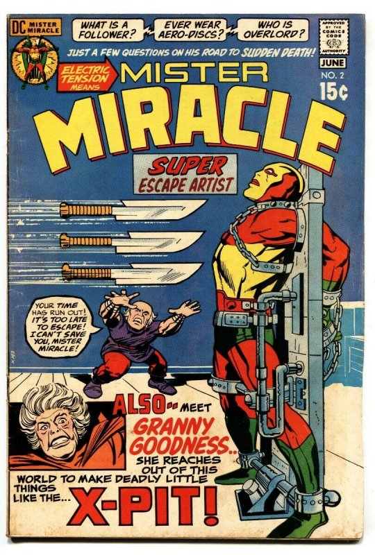 MISTER MIRACLE #2 1971-JACK KIRBY-DC BRONZE Granny Goodness vg