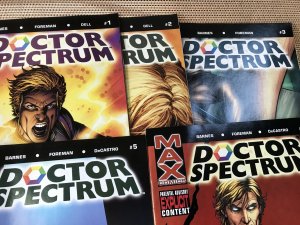 Doctor Spectrum #1, 2, 3, 4, 5 lot / run : Marvel Max 2005 VF’s; Sara Barnes