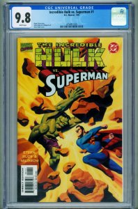 INCREDIBLE HULK v SUPERMAN CGC 9.8 Marvel/DC 1999 comic book 4254921020
