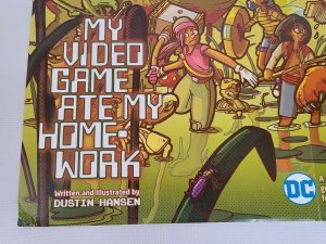 My Video Game Ate My Homework Promotional Poster For the DC Graphic Novel 17x11