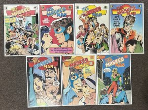 The Masked Man #1,2,3,4,5,9,11 NM Lot Eclipse Comics 1984