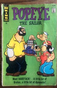 Popeye #86 (1967)1st Hardtack, back cover rip