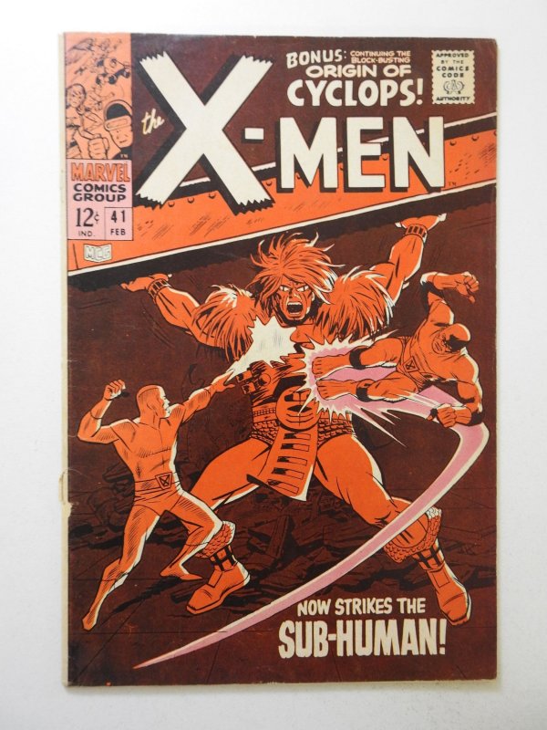 The X-Men #41 (1968) GD+ Cond cover detache, 1st 2 wraps detached bottom staple