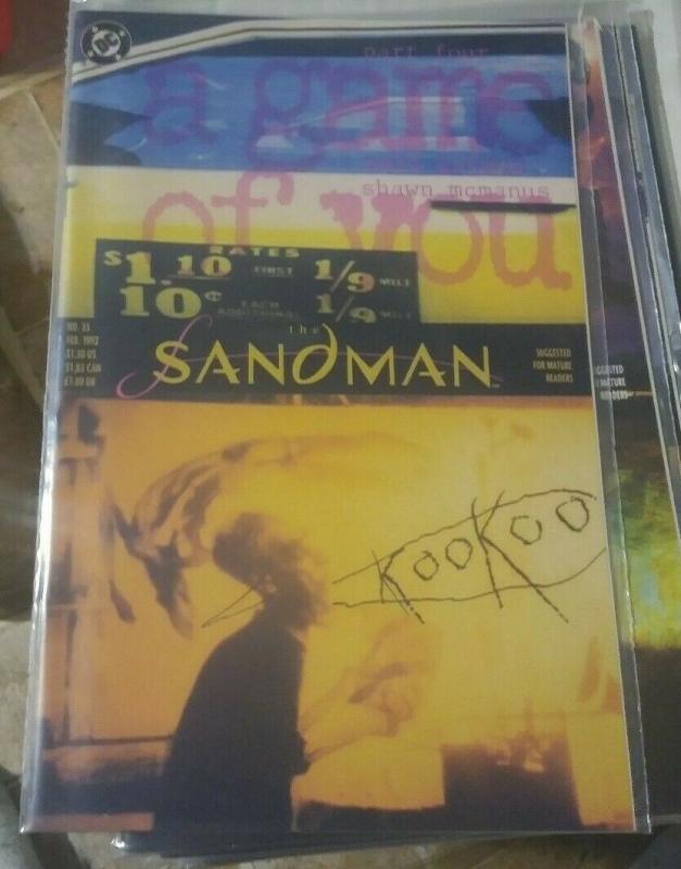 SANDMAN # 35 1992 DC COMICS NEIL GAIMAN  A GAME OF YOU PT 4+DOLLS HOUSE BARBIE