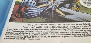 Armor #13 1992  Continuity comics NM