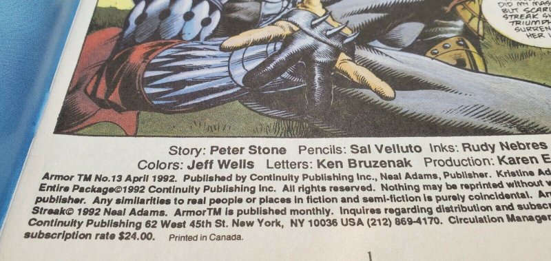 Armor #13 1992  Continuity comics NM