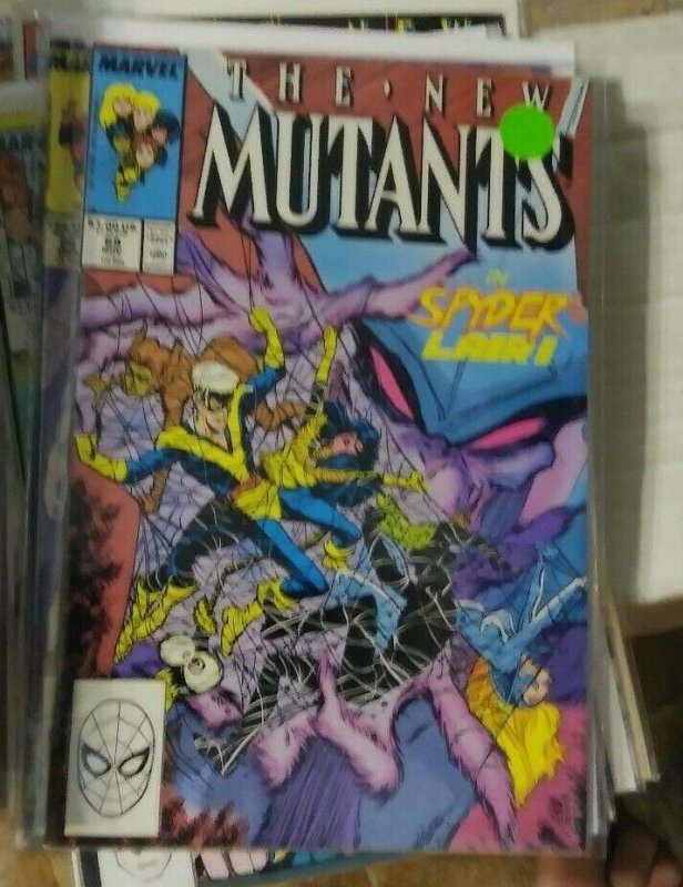 NEW MUTANTS  # 69 1988 marvel   spyder+ limbo magik magneto hellfire club 