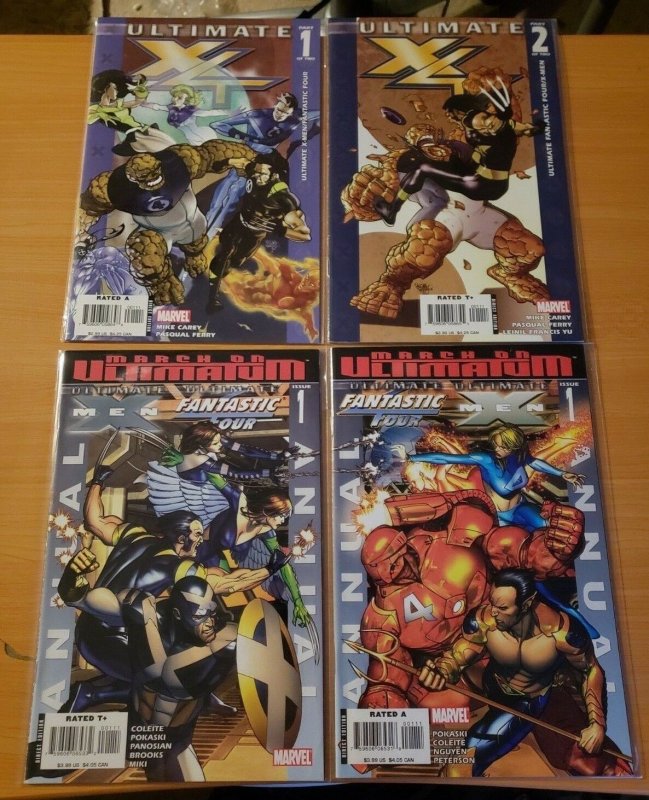 Ultimate X4 1-2 + Annuals Complete Set Run! ~ NEAR MINT NM ~ 2006 Marvel Comics