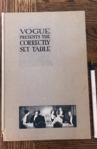 Vogue presents the correctly set table,1922,27p