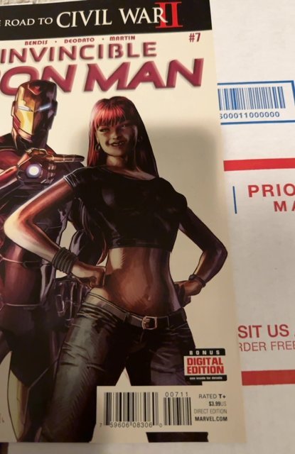 Invincible Iron Man #7 (2016)2st app of Riri/Iron Heart