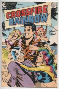 CROSSFIRE AND RAINBOW #4, NM-, Elvis, Dave Stevens, Eclipse 1986 more in store
