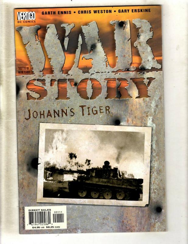 Lot Of 8 DC War Story Comic Books # 1 (8) Eagles Tiger D Day Kennedy Jenny FM8