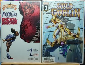 Gold Goblin 1 & Trick or Read Moon Girl Devil Dinosaur 1 (2022) Great NM Set