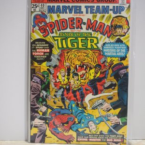 Marvel Team-Up #40 (1975) NM Spider-man and the Sons of the Tiger