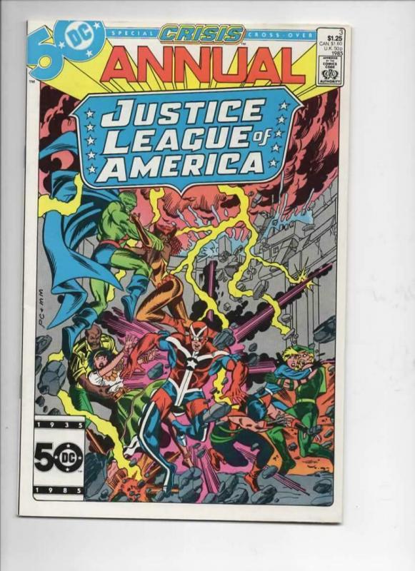 JUSTICE LEAGUE OF AMERICA #3, VF/NM, Crisis Crossover, DC 1985