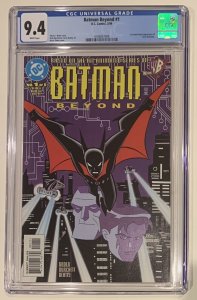 (1999) BATMAN BEYOND #1 CGC 9.4 WP! 1ST TERRY McGINNIS! RARE!