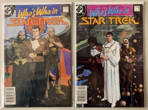 Who's Who in Star Trek set #1-2 Newsstand DC (6.0 FN) (1987)