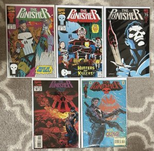 The Punisher #71,73,75,95,99 Series 2 Lot NM 1992 Marvel