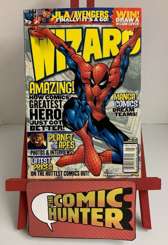 Wizard 116 The Comics Magazine May 2001 Spider-Man Cover  