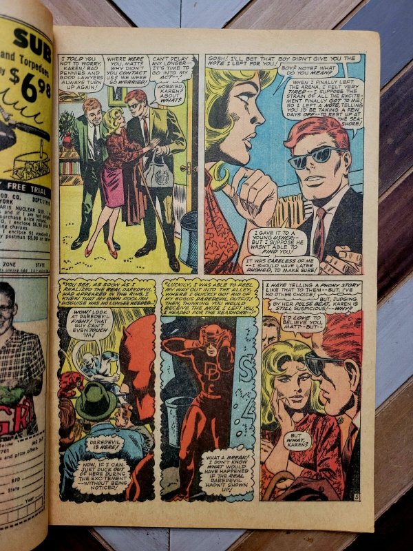 Daredevil #25 GD/VG (Marvel 1967) 1st MIKE MURDOCK & 1st LEAP FROG Colan Art